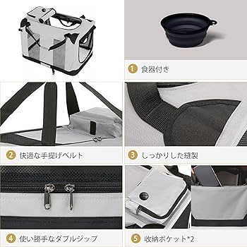 ペットキャリーバッグ　クレート Amazon.co.jp: CHINSUKIDA 猫 2匹用 キャリー キャスター付き 2